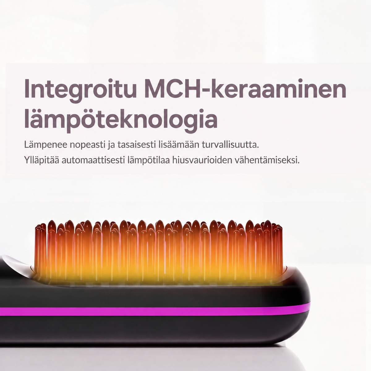 Guméa-harja lyhyille hiuksille