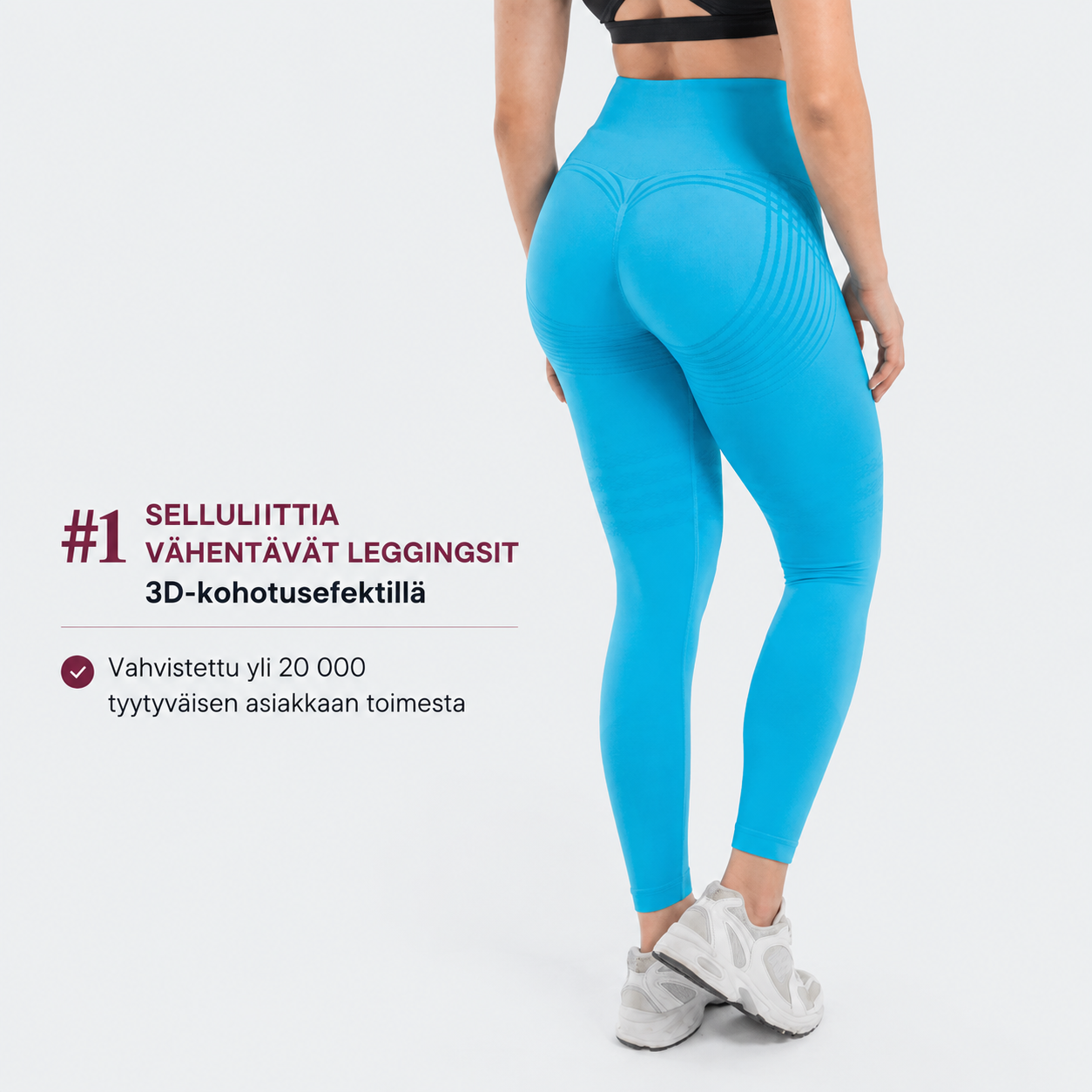3D-muotoileva legging – Push-up- ja selluliittivaikutus