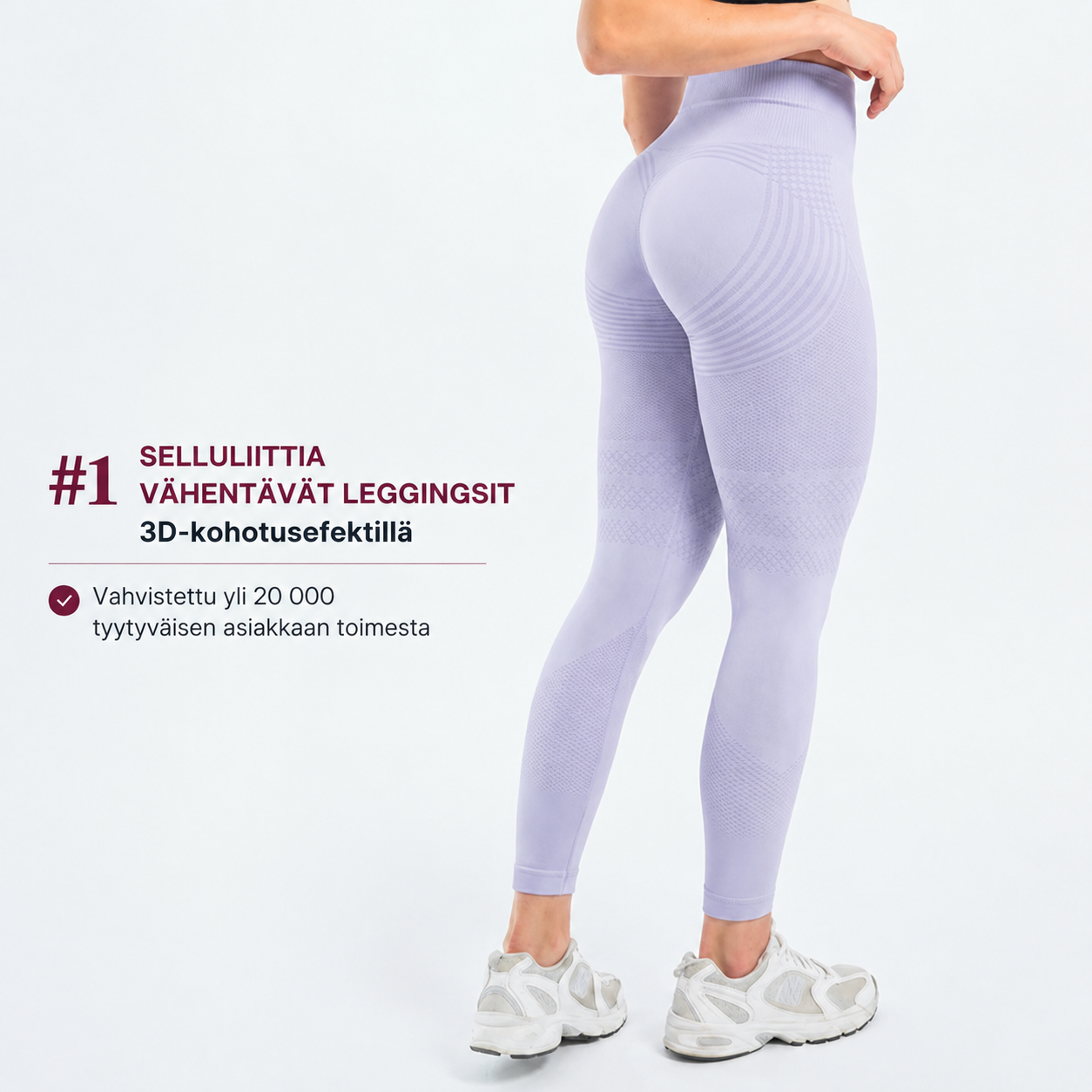 3D-muotoileva legging – Push-up- ja selluliittivaikutus