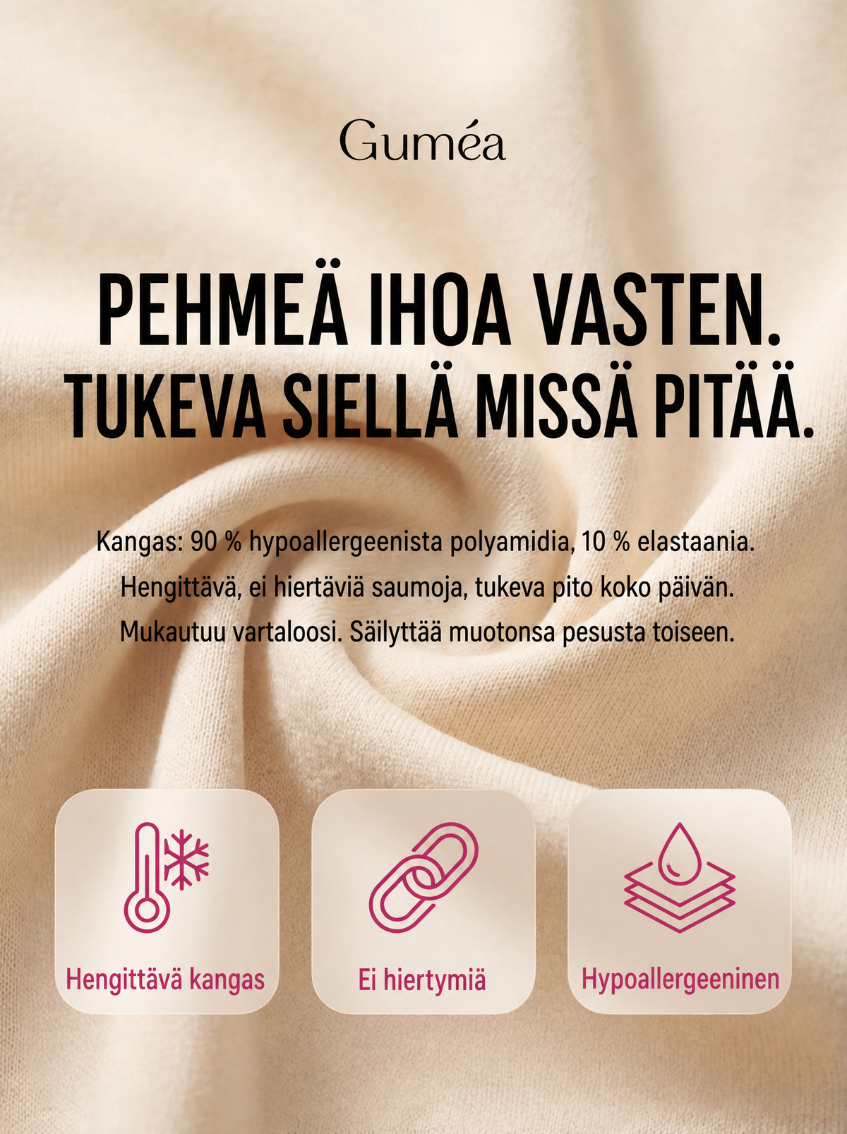 Guméa™-rintaliivit | Kohotettu povi, välitön mukavuus