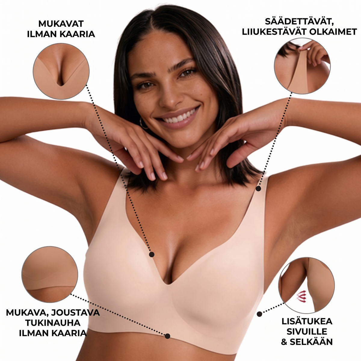Guméa™ Toinen iho -rintaliivit