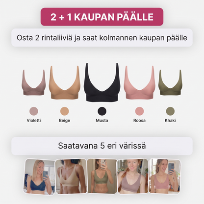 Guméa-mukavuusrintaliivit – saumattomat ja kaarettomat